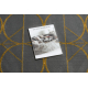 Kilimas EMERALD išskirtinis 1010 glamour, stilingas apskritimai pilka / auksas