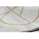 Αποκλειστικό EMERALD Χαλί 1010 αίγλη, κομψό κύκλοςs κρέμα / χρυσός