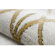 Kilimas EMERALD išskirtinis 1010 glamour, stilingas apskritimai kremas / auksas