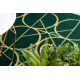 Preproga EMERALD ekskluzivno 1010 glamour, stilski krogi steklenica zelena / zlato
