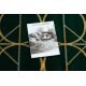 Dywan EMERALD ekskluzywny 1010 glamour, stylowy koła butelkowa zieleń / złoty