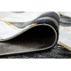 изключителен EMERALD килим 1015 блясък, мрамор, геометричен черен / злато