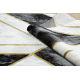 Matto EMERALD yksinomainen 1015 glamouria, tyylikäs marmori, geometrinen musta / kulta-