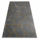 Tæppe EMERALD eksklusiv 1012 glamour, stilfuld geometrisk, marmor grå / guld