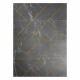 Exclusive EMERALD Carpet 1012 glamour, stylish geometric, marble grey / gold