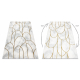 Tæppe EMERALD eksklusiv 1016 glamour, stilfuld art deco, marmor fløde / guld
