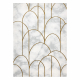 Matto EMERALD yksinomainen 1016 glamouria, tyylikäs art deco, marmori kerma / kulta-