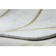 изключителен EMERALD килим 1016 блясък, art deco, мрамор сметана / злато