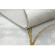изключителен EMERALD килим 1016 блясък, art deco, мрамор сметана / злато