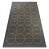 Exklusiv EMERALD Teppich 1010 glamour, stilvoll Kreise grau / gold