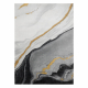Eksklusiv EMERALD Teppe 1017 glamour, stilig marmor svart / gull