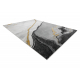 Tæppe EMERALD eksklusiv 1017 glamour, stilfuld marmor sort / guld