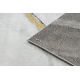 изключителен EMERALD килим 1017 блясък, мрамор черен / злато