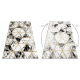 Kilimas EMERALD išskirtinis 1020 glamour, stilingas marmuras, trikampiai juodas / auksas