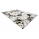 Alfombra EMERALD exclusivo 1020 glamour, elegante mármol, triangulos negro / oro