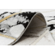 Vaip EMERALD eksklusiivne 1020 glamour, stiilne marmor, kolmnurgad must / kullast