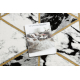 Preproga EMERALD ekskluzivno 1020 glamour, stilski marmorja, trikotniki črn / zlato