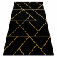 Kilimas EMERALD išskirtinis 1012 glamour, stilingas geometrinis juodas / auksas