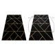 Koberec EMERALD výhradní 1012 glamour, stylový geometrický černý / zlato