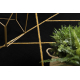 Tæppe EMERALD eksklusiv 1012 glamour, stilfuld geometrisk sort / guld