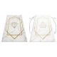 Tappeto EMERALD esclusivo 1019 glamour, elegante diamante, Marmo crema / oro