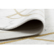 Paklājs EMERALD ekskluzīvs 1019 glamour, stilīgs dimants, marvalzis krēms / zelts