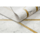 Tæppe EMERALD eksklusiv 1019 glamour, stilfuld diamant, marmor fløde / guld