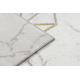 Exclusive EMERALD Carpet 1019 glamour, stylish diamond, marble cream / gold