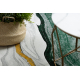 Eksklusiv EMERALD Teppe 1017 glamour, stilig marmor flaske grønn / gull