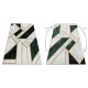 Tappeto EMERALD esclusivo 1015 glamour, elegante Marmo, géométrique verde bottiglia / oro
