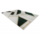 Tæppe EMERALD eksklusiv 1015 glamour, stilfuld marmor, geometrisk flaske grøn / guld