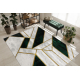Preproga EMERALD ekskluzivno 1015 glamour, stilski marmorja, geometrijski steklenica zelena / zlato