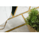 Kizárólagos EMERALD szőnyeg 1015 glamour, elegáns márvány, geometriai üveg zöld / arany