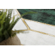 Kizárólagos EMERALD szőnyeg 1015 glamour, elegáns márvány, geometriai üveg zöld / arany