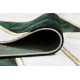 Koberec EMERALD výhradní 1015 glamour, stylový mramor, geometrický lahvově zelená / zlato