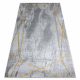 Koberec EMERALD exkluzívne 1022 glamour, štýlový geometrický, mramor sivá / zlato