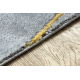 изключителен EMERALD килим 1022 блясък, геометричен, мрамор сив / злато