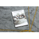 Tæppe EMERALD eksklusiv 1022 glamour, stilfuld geometrisk, marmor grå / guld