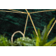 Kilimas EMERALD išskirtinis 1022 glamour, stilingas geometrinis, marmuras butelis žalias / auksas