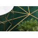 Kilimas EMERALD išskirtinis 1013 glamour, stilingas geometrinis butelis žalias / auksas