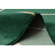Koberec EMERALD výhradní 1013 glamour, stylový geometrický lahvově zelená / zlato