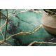 Eksklusiv EMERALD Teppe 1018 glamour, stilig marmor flaske grønn / gull