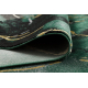 Exclusive EMERALD Carpet 1018 glamour, stylish marble bottle green / gold