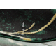 Tappeto EMERALD esclusivo 1018 glamour, elegante Marmo verde bottiglia / oro
