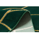 килим EMERALD ексклюзивний 1021 гламур стильний art deco, пляшковий зелений / золото