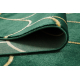 изключителен EMERALD килим 1021 блясък, art deco, бутилка зелена / злато