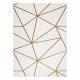 Vaip EMERALD eksklusiivne 1013 glamour, stiilne geomeetriline kreem / kullast