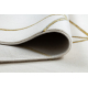 Paklājs EMERALD ekskluzīvs 1013 glamour, stilīgs ģeometriskas krēms / zelts