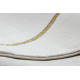 Αποκλειστικό EMERALD Χαλί 1013 αίγλη, κομψό γεωμετρική κρέμα / χρυσός