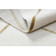 Eksklusiv EMERALD Teppe 1013 glamour, stilig geometriske krem / gull